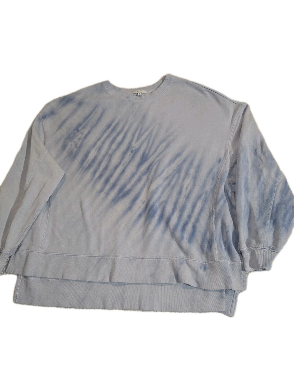z supply sweatshirt Sz M Lght Blue Tie Die Boxy 💯 cotton Oversized